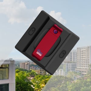 [대형카페 통유리] 오쿠 클린와우 창문 로봇 청소기 사각형 유리창 청소 OCZ-WS770