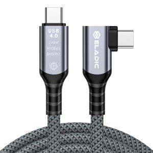 엘라딕 L자형 240W 5A C to C PD 3.1 E-maker 8K 초고속 충전 케이블
