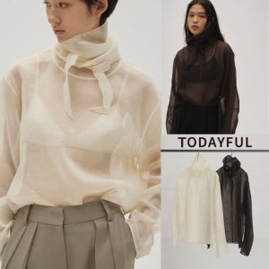 투데이풀 시어 타이 블라우스 26SS TODAYFUL Sheer Tie Blouse