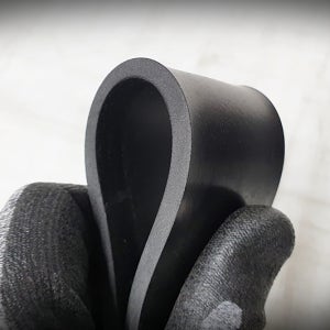 EPDM 방진고무 패드 고무판 충격흡수 진동방지 골 9.6T-50mm-10M