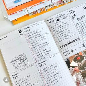 Daily record 주간 위클리 스터디플래너 3달