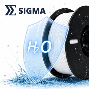 SIGMA PLA+ 습기 제로 건조 필요없는 3D프린터 필라멘트 White 1kg 1.75mm