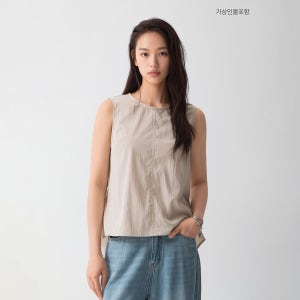 [N배송] 스파오 민소매 백버튼 블라우스 (나일론) SPBNG37W01