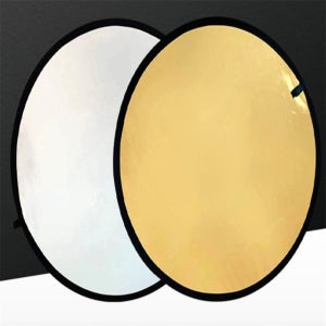 촬영용 휴대용 원형 반사판 60cm 2in1반사판 촬영보조도구 제품촬영소품