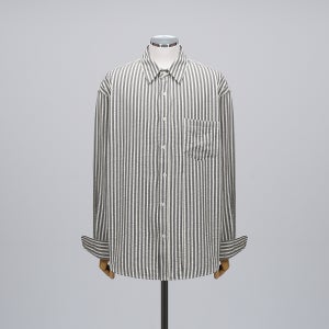 2026S/s Deef House Promotion - 오버핏 시어서커 필스 스트라이프 셔츠