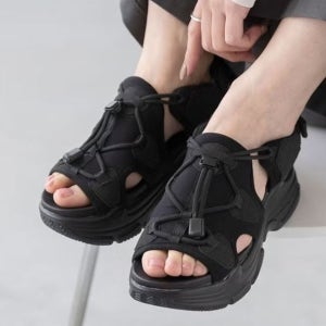 메누에 Menue 6cm 키높이 벨크로 스포츠 샌들 여름 데일리 슈즈