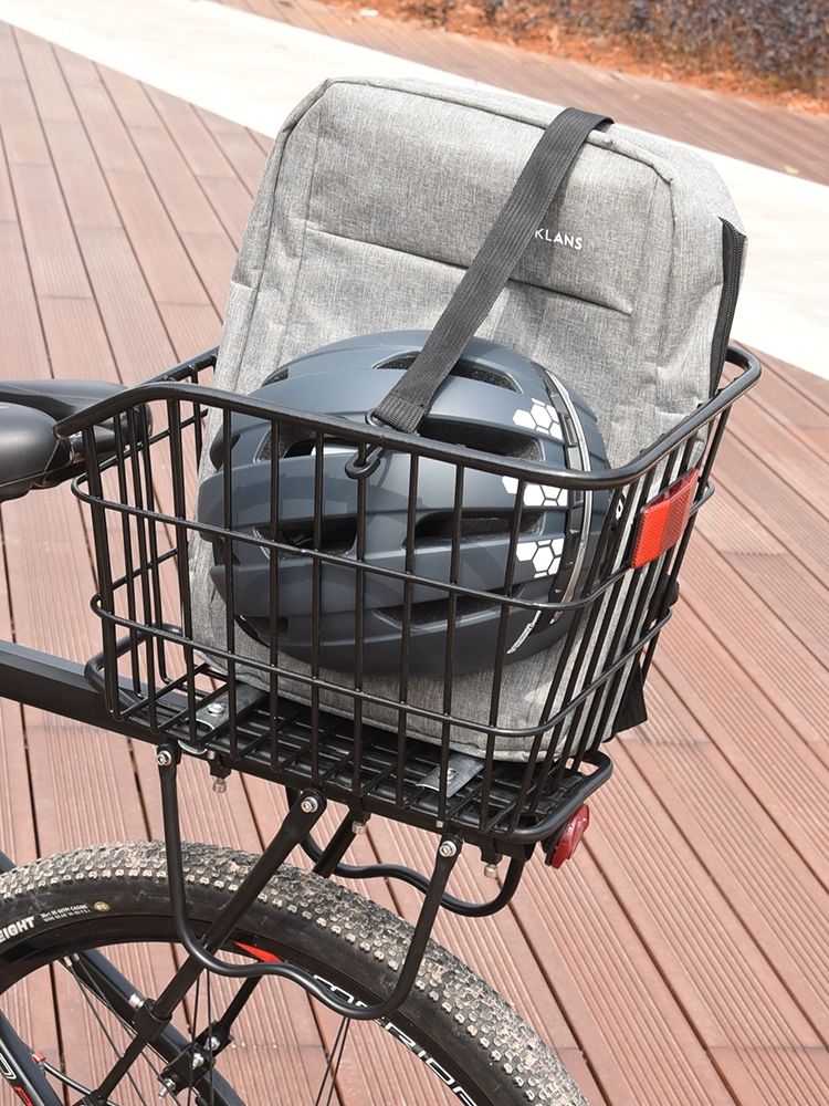 電動自転車ジンバルバスケット配達収納バッグブラックバイクバッグキャップタイプ