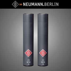 NEUMANN 노이만 KM183 스테레오세트 무지향성 콘센서 마이크 ASMR 블랙
