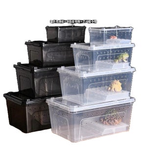 반수생 거북이 어항 플라스틱 거북이집 키우기 물멍