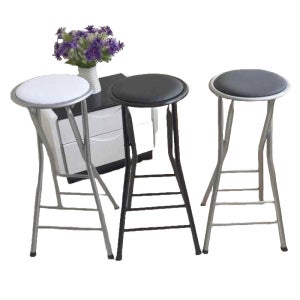 키높이 스툴 간이 접이식 원형 높은의자 바 의자 폴딩