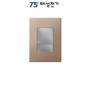 태성전기 르그랑 아테오 직사각3로 2구 스위치 샴페인투톤