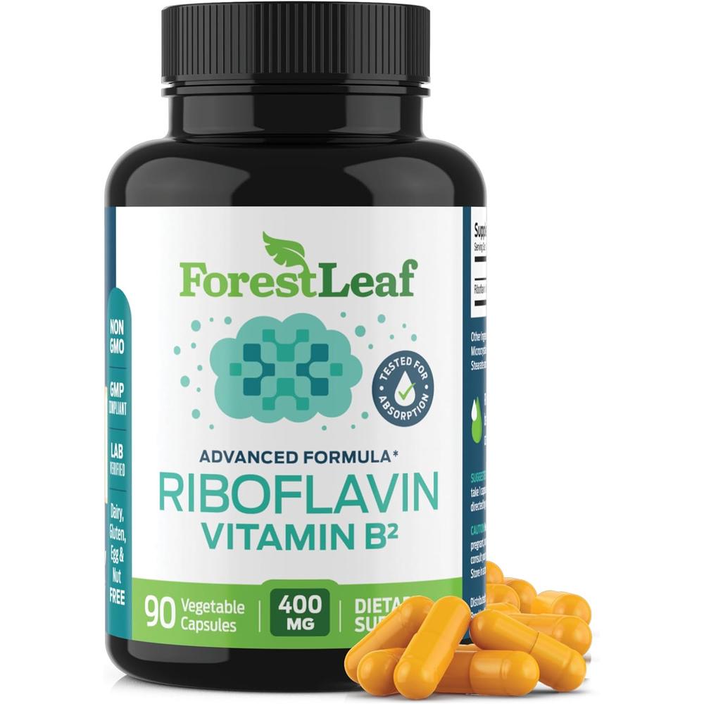 ForestLeaf 포레스트리프 비타민 B2 <b>리보플라빈 400mg</b> 90입 2개
