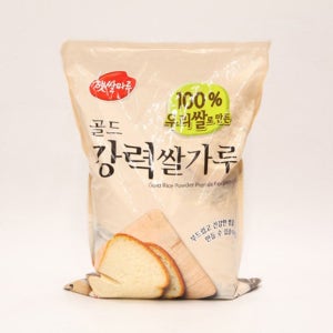 제빵용 쌀가루 햇쌀마루 골드 강력 3kg 볼륨감있는빵 베이킹 쌀바게트 믹스 홈