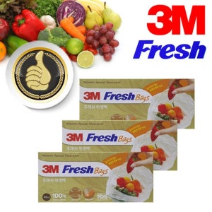 Fresh 3M 위생백 엠보싱 미니 일회용 비닐 봉투