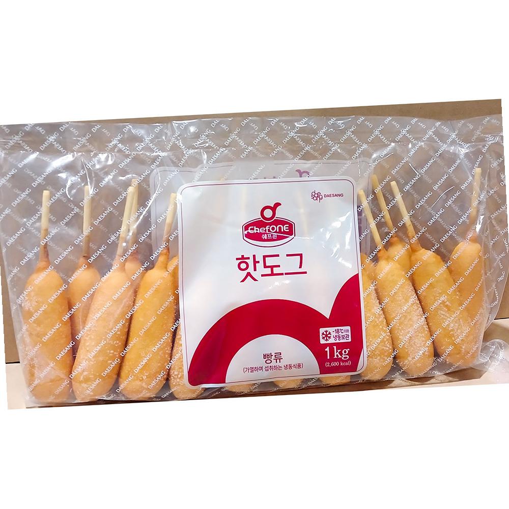 쉐프원 냉동 핫도그 냉동핫도그 간식 분식소시지