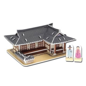 초가집 기와집 건물 우드락 조립 모형 DIY 만들기 나무 63빌딩