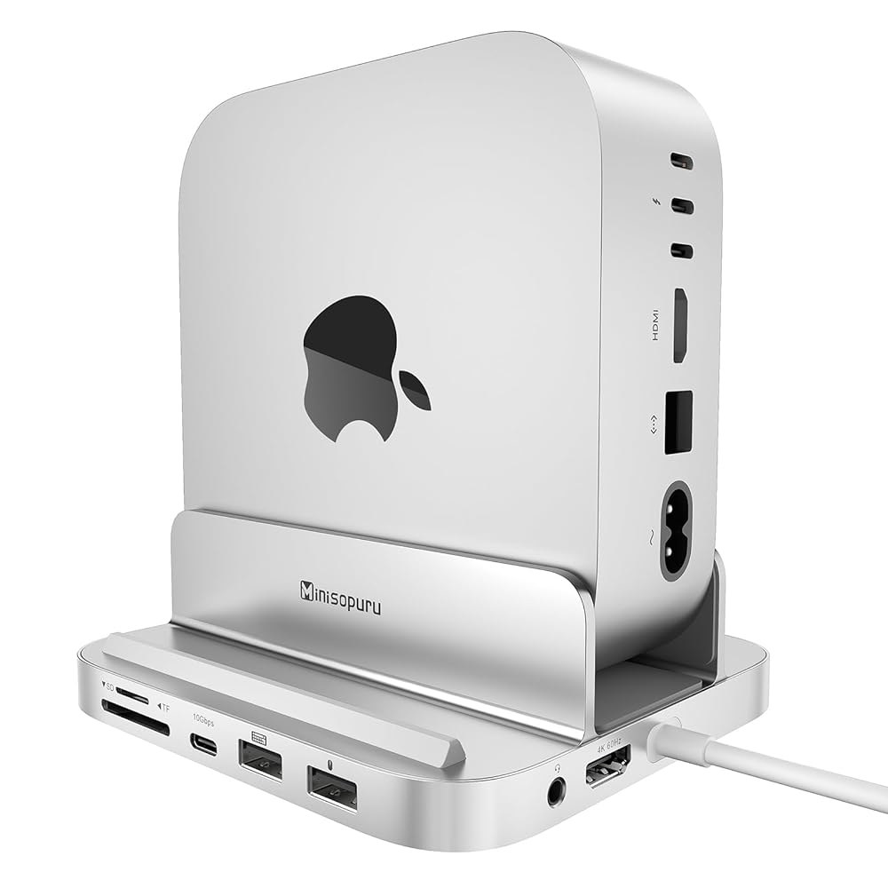 Minisopuru MINI218B MAX M4 도크 4K60 HDMI 8TB M.2 8 in 1 Mac Mini M4 Dock