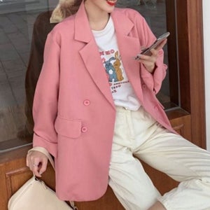 간절기 자켓 루즈핏 블레이저 여성 정장 가을 오버핏 데일리