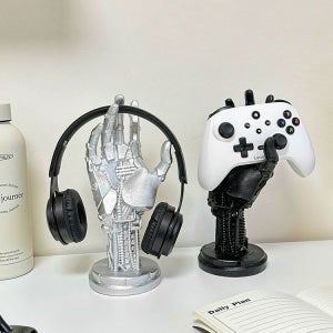 사이버펑크 기계 팔 게임패드 거치대 헤드셋 데스크 소품 인테리어