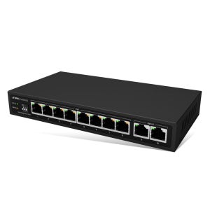 아이피타임 PoE8002Q 8포트 10/100/1000Mbps PoE+ LAN 스위칭허브