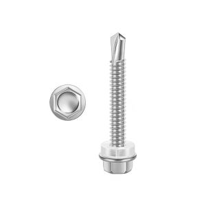 스텐 육각 직결나사 스텐 판넬 피스 철판용 양날 기리 나사 5.5x19mm (200개)