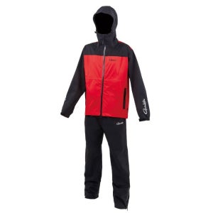 가마가츠 낚시 레인 슈트 방수 수트 G-SPEC 낚시복 세트 레드