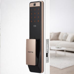 지문인식 도어락 푸시풀 현관문 디지털 번호키 WIFI IoT 직방 SHP-DP960