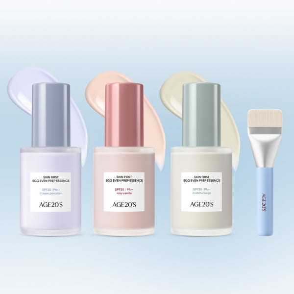 [슈퍼적립]에이지투웨니스 스킨 퍼스트 에그 이븐 프렙 에센스 30ml (SPF 30, PA++) 메이크업베이스 프라이머