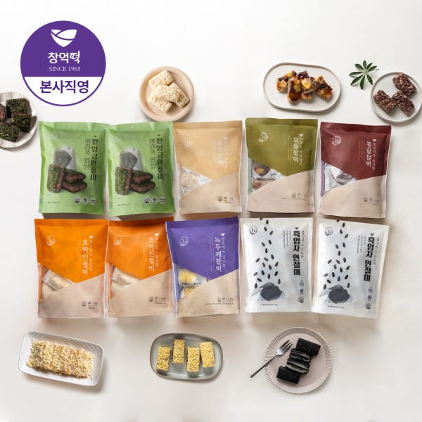 창억떡 창억x네이버 단독구성 BEST 찰떡&인절미 500g 7종 10봉 세트