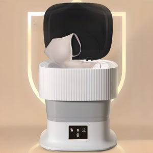 12L 대용량 전자동 미니 접이식 세탁기 블루라이트타이밍세탁탈수
