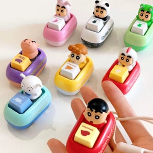52TOYS 짱구 키캡 키링 탭&릴리브 시리즈 클릭커 키보드 피규어