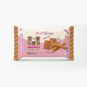 찹쌀 누룽지팝스낵 POP RICE 쌀과자 츄러스, 100g, 28개