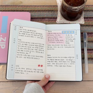 ZIP diary 6개월 양장 다이어리 위클리 필사노트