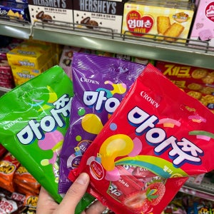 [크라운] 마이쮸 3개세트 포도맛, 사과맛, 딸기맛