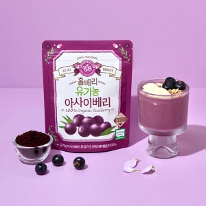홀베리 유기농 아사이베리 30gx4포 동결건조 식물성오일 120g, 1개