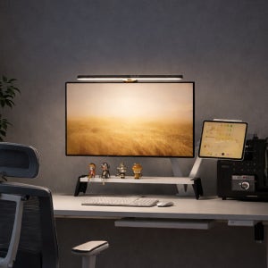 엔산 듀비온 라이트바 베이직 LB-01 화이트 블랙 모니터 조명 스탠드 독서등 책상 LED