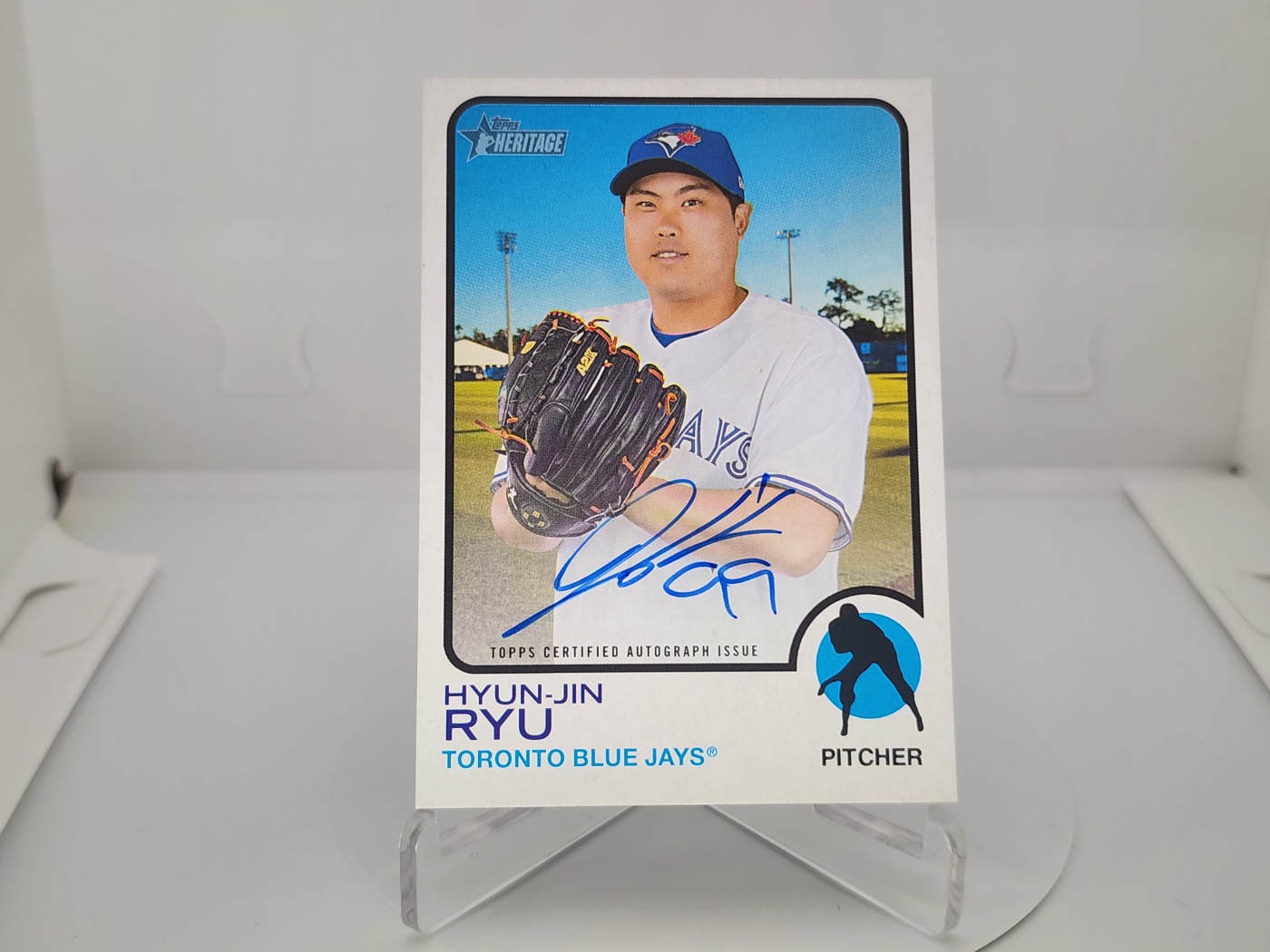 류현진 오토카드 싸인카드 2022 TOPPS Heritage On Auto