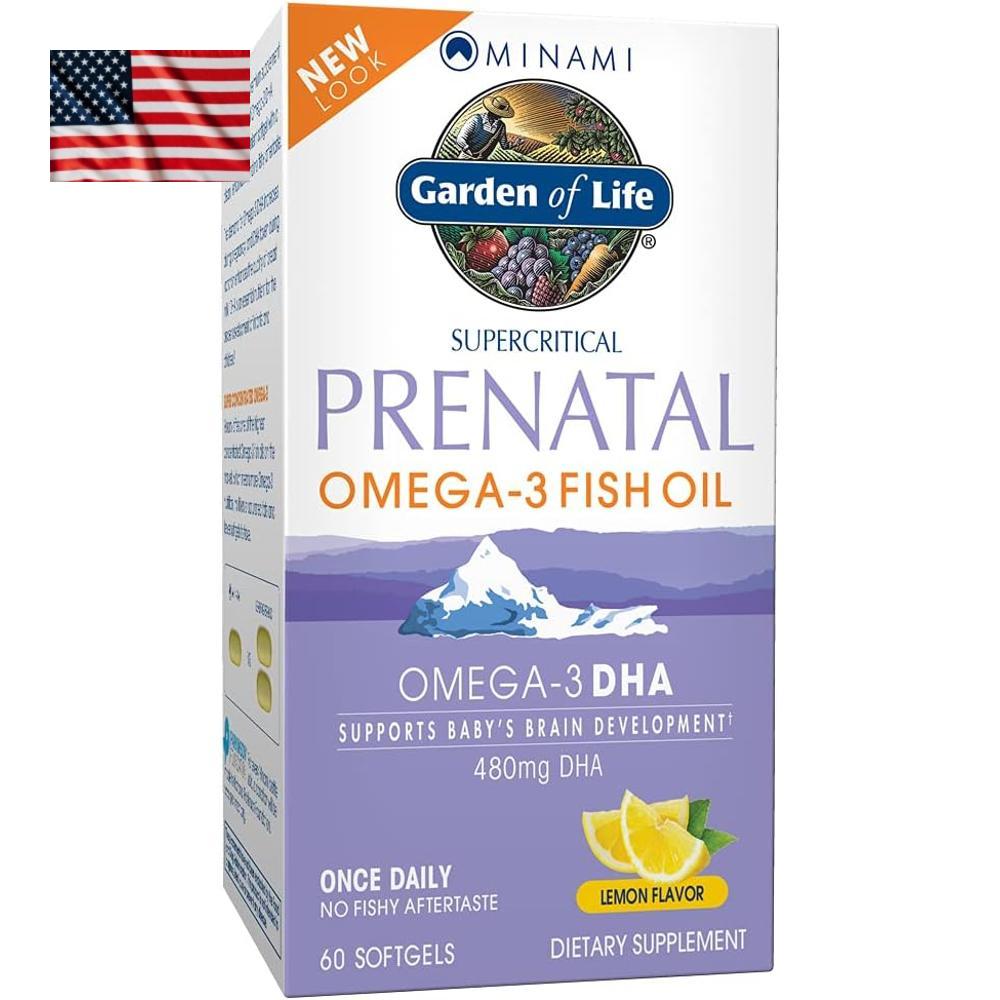 Garden of Life Prenatal DHA <b>가든오브라이프 오메가3</b> 60캡슐