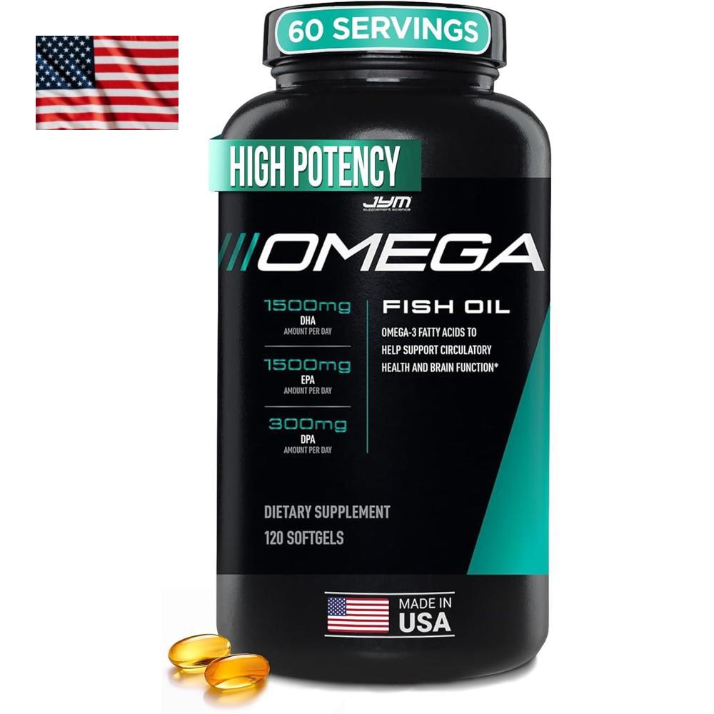 <b>JYM Supplement Science</b> Omega 오메가3 EPA DHA 120캡슐