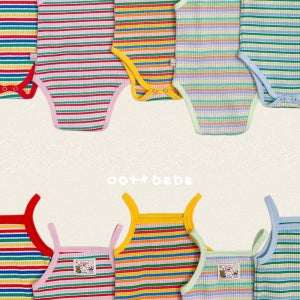 오뜨베베 무지개 나시슈트 5color 26아기 봄 여름 바디슈트 롬퍼