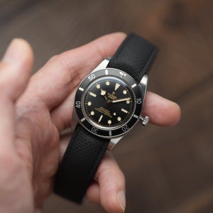 PISTOS 패턴 텐션 디버클 FKM 곡선 러버 밴드 시계줄 RUBBER 20mm 22mm