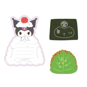 산리오 캐릭터즈 와글와글 피크닉 비밀 메시지 메모 쿠로미