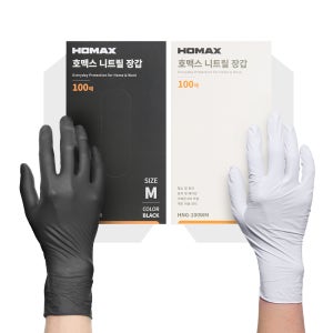 호맥스 니트릴장갑 화이트 대 L HNG-100WL 100매