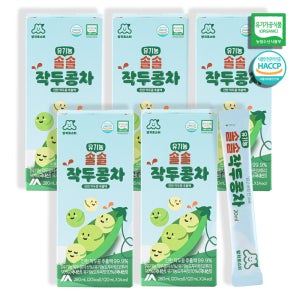 쌍치로스터 어린이 유기농 솔솔 작두콩차 액상스틱 14개입, 5개