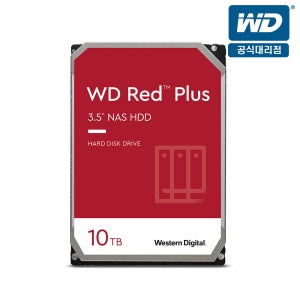 WD RED Plus 10TB WD100EFGX 7200/512M 나스용HDD 3년보증