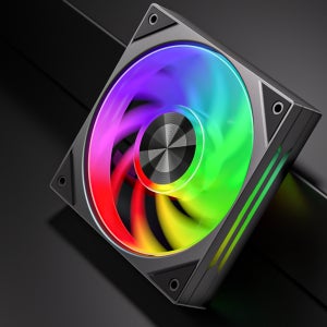 X-GAMERX FD120 저소음 ARGB 120 쿨러팬 표준형(정방향), 블랙, 1팩