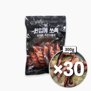 해왕 가문어통족 오징어다리 300g, 30개