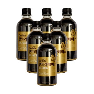 칸타타 콘트라베이스 콜드브루 블랙, 500ml, 6개