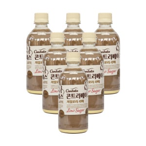 칸타타 콘트라베이스 콜드브루 저칼로리 라떼, 500ml, 6개