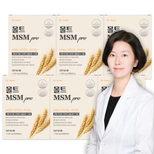식물유래 몰트 MSM 프로 관절 연골 프리미엄 영양제 식이유황 엠에스엠 60정, 6개